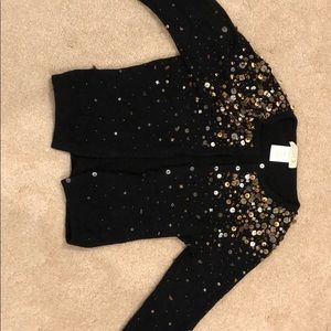 LaROK black crop cashmere cardigan